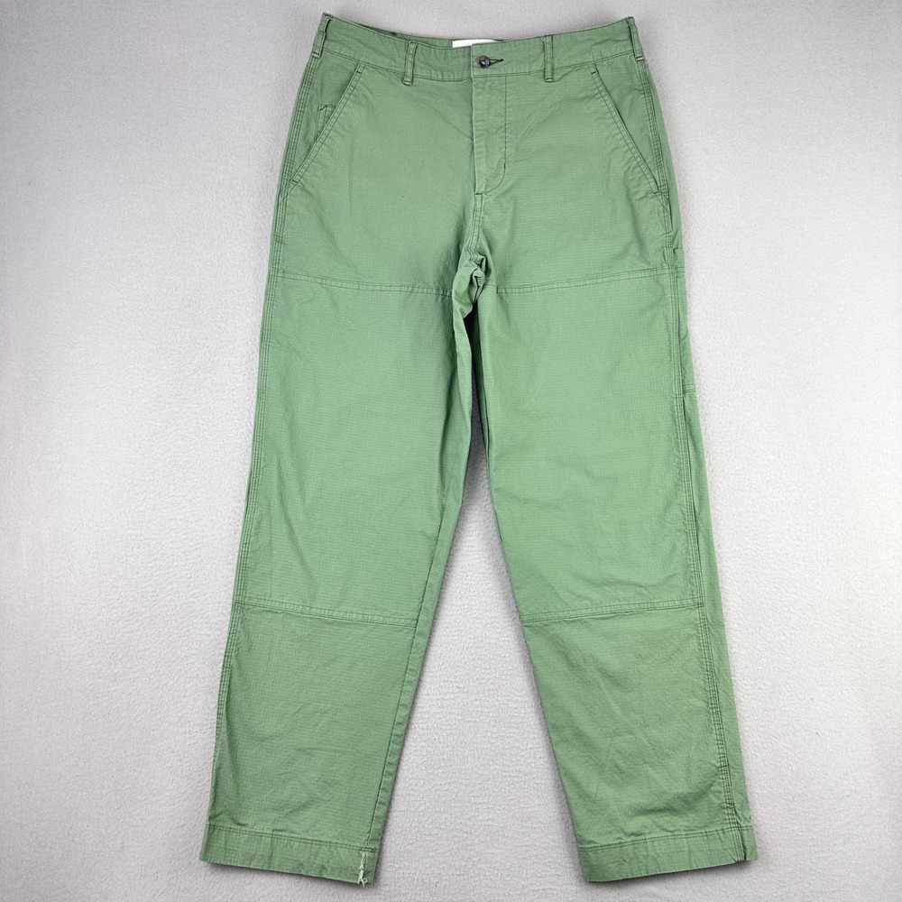 Nike SB Double Knee Skate Pants Mens 32 (M) Green Ripstop Baggy Utility‎ Grunge